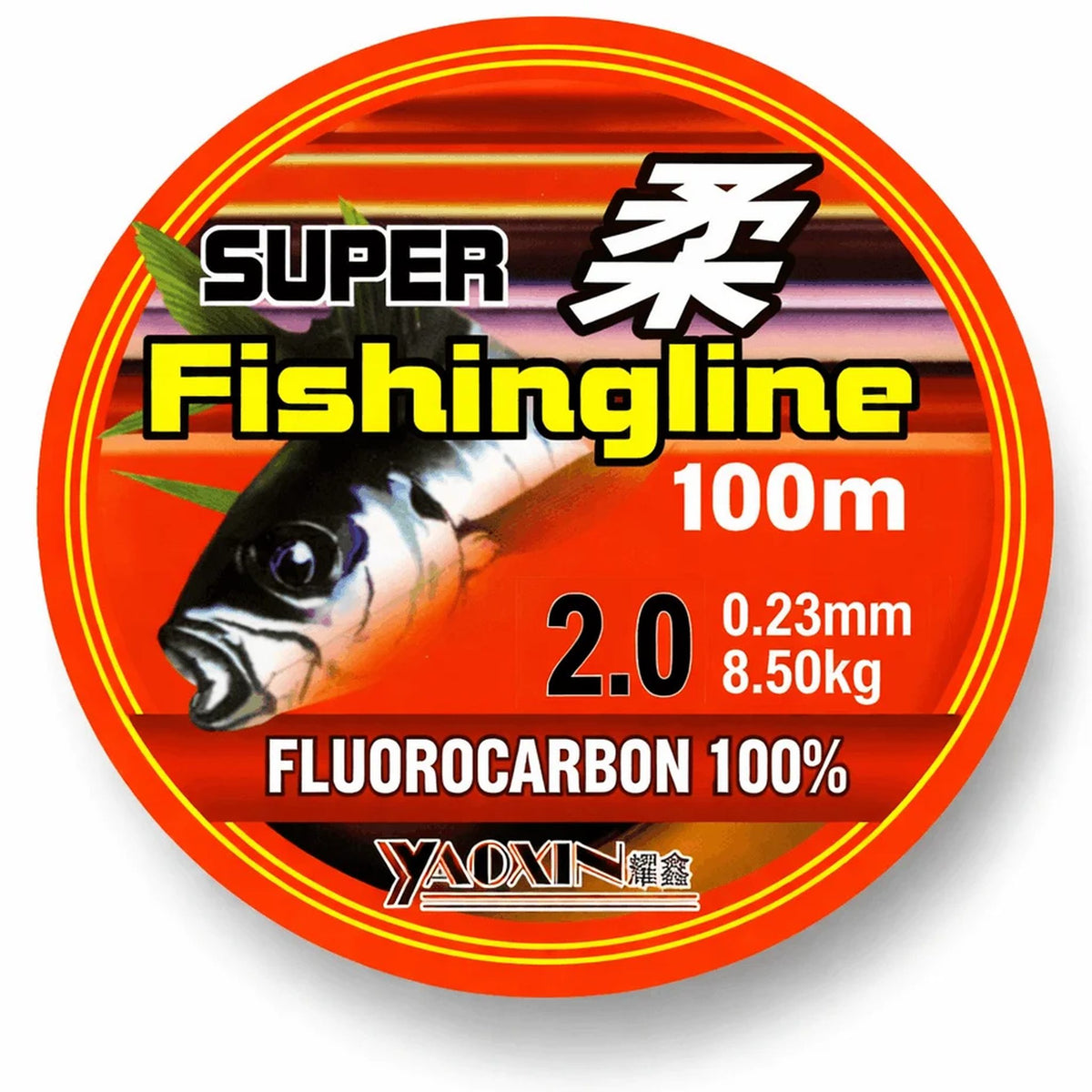 Super Fishing Line fluorocarbon vislijn 0,23 mm op spoel