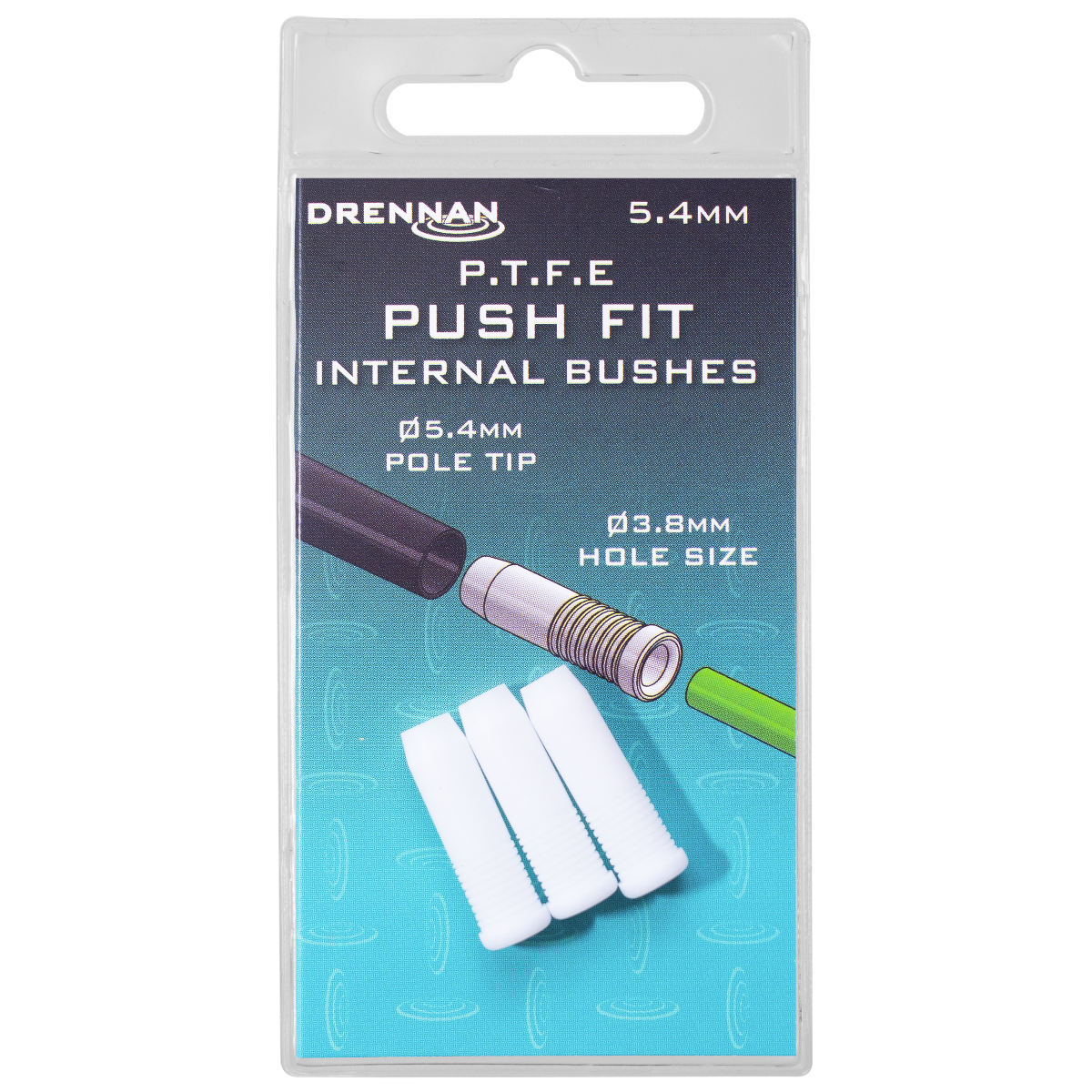 Drennan push fit internal bushes - 5.4mm