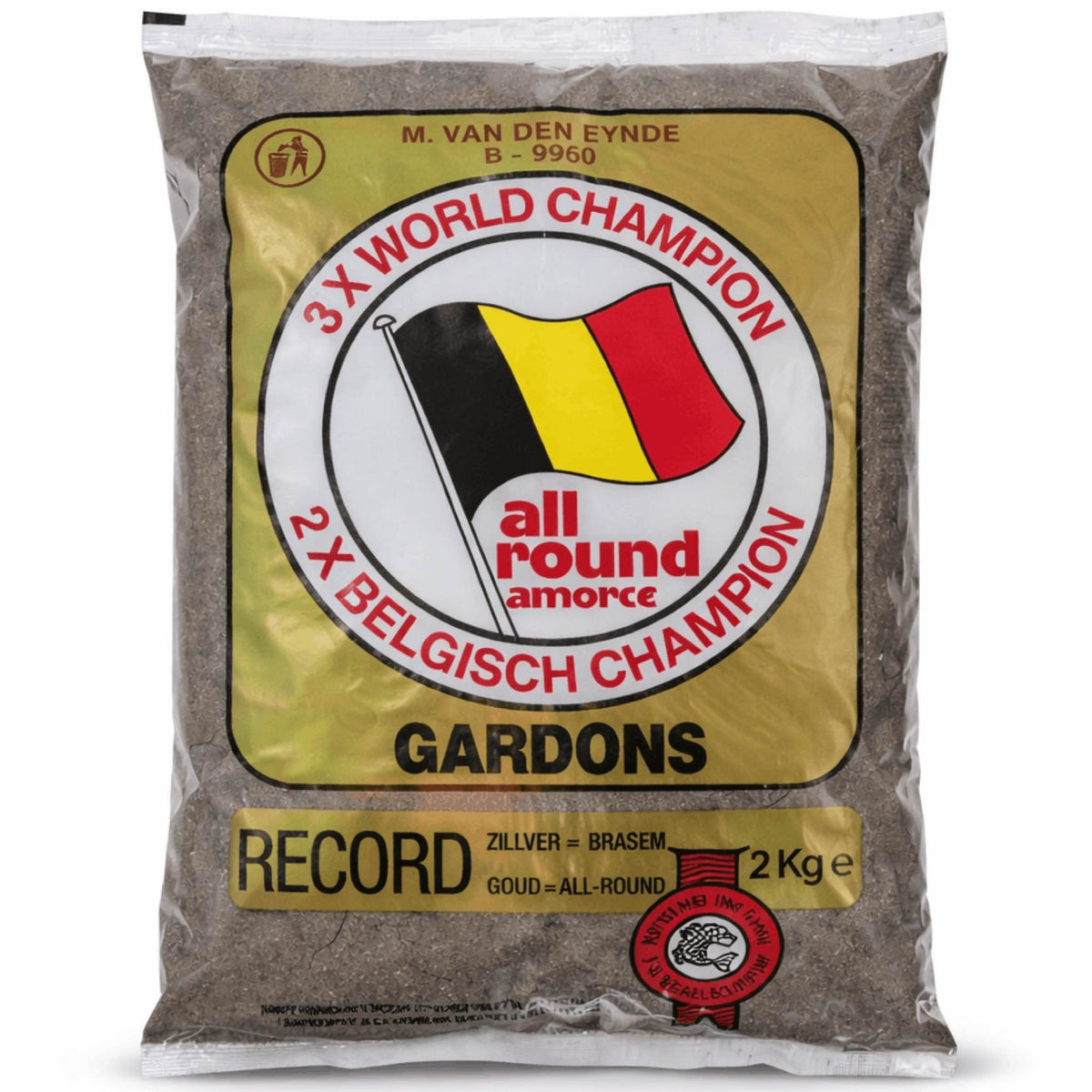 Van Den Eynde Record Gold Groundbait 2kg Zwart