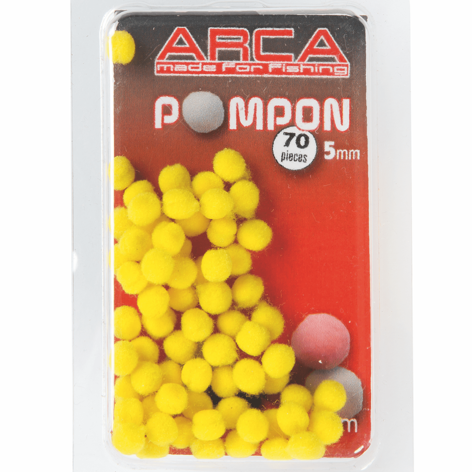 Arca pompon 5mm yellow