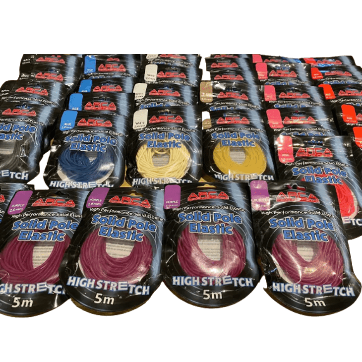 5M Hybrid Pole Elastic – 2.8mm Solid, Size 18-20, Blue, For Match & Coarse Fishing