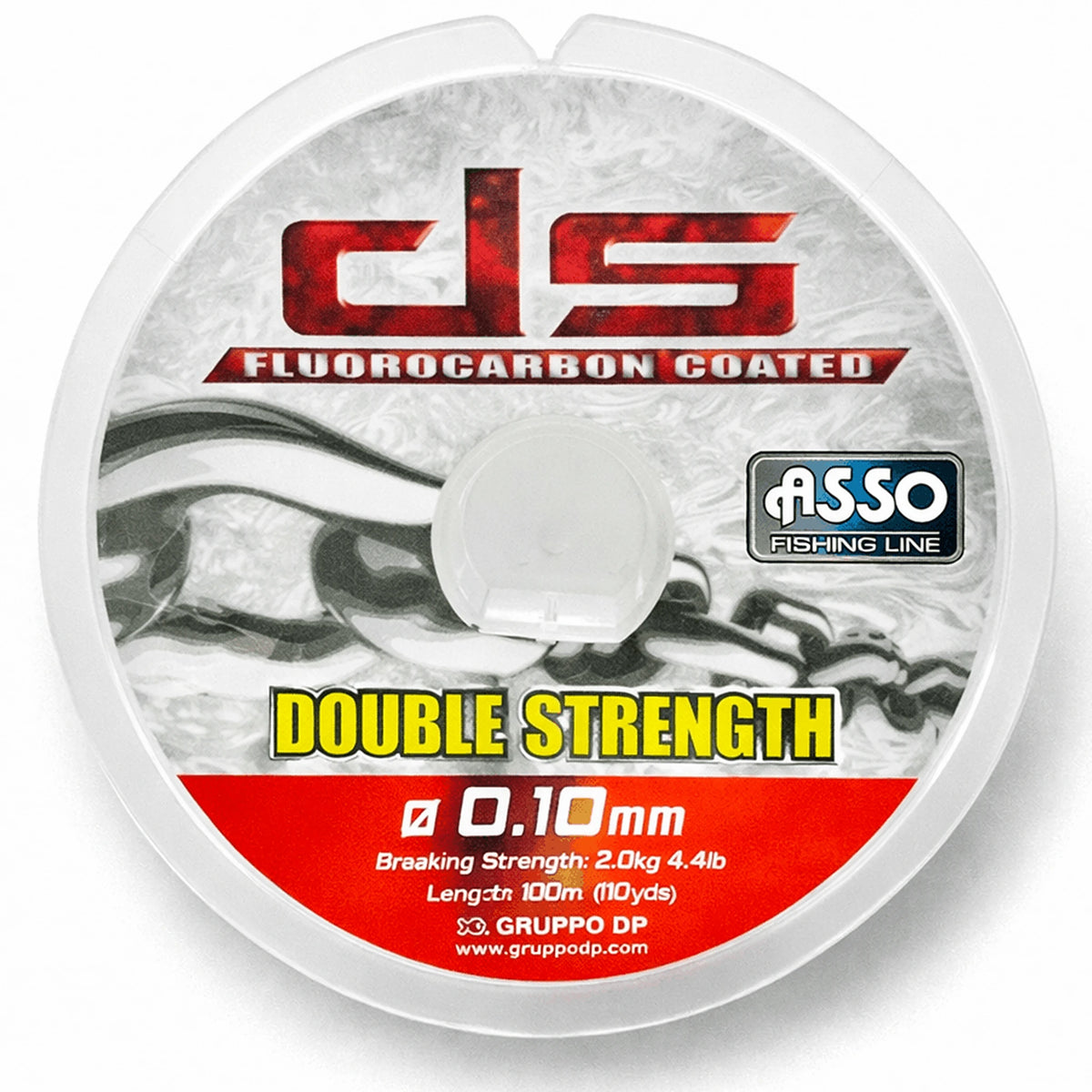 Asso Double Strength Fluorocarbon Coated 100m 0.10mm