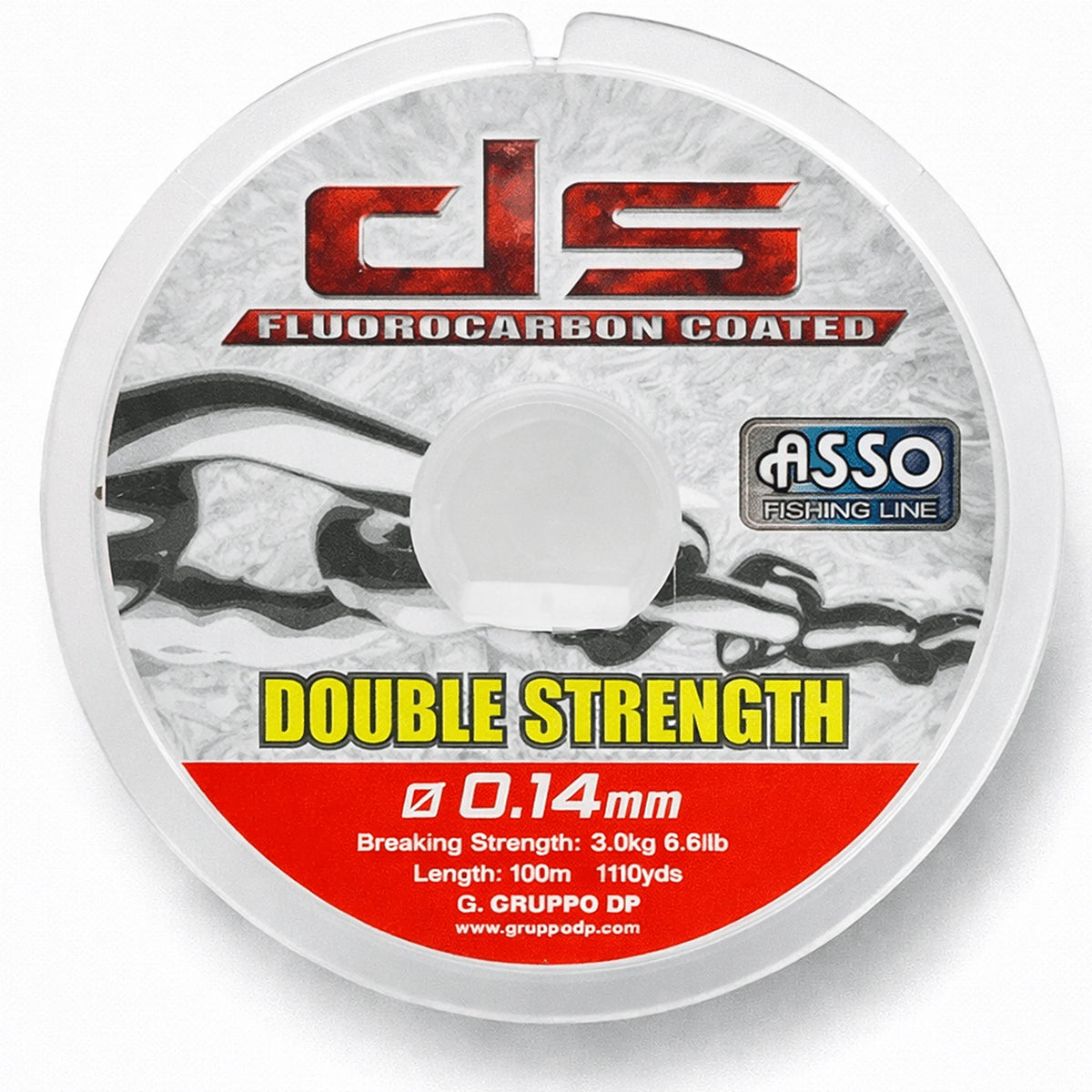 Asso Double Strength Fluorocarbon Coated 100m 0.14mm