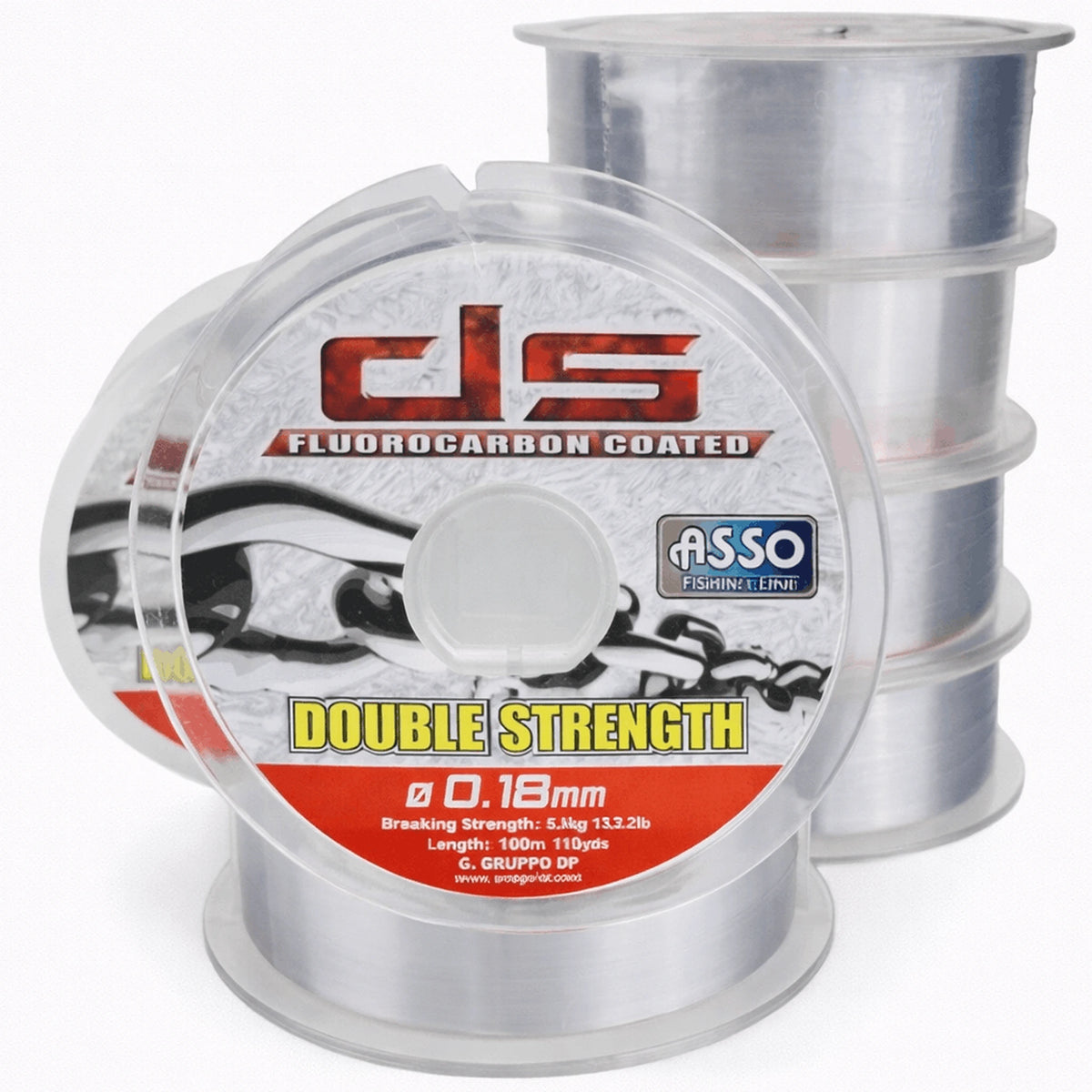 Asso Double Strength Fluorocarbon Coated 100m – Nylon Vislijn