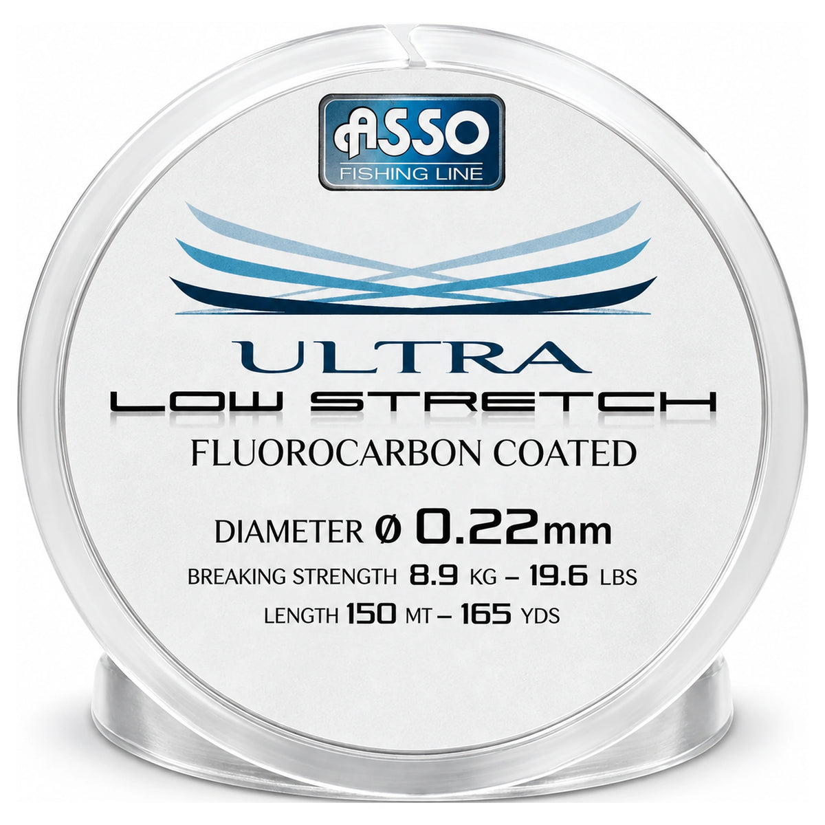 Asso Ultra Low Stretch nylon vislijn 0,22 mm