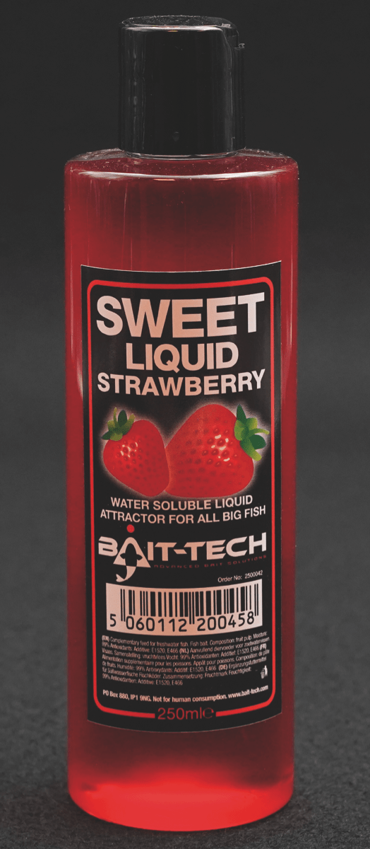 bait-tech liquids 250ml strawberry