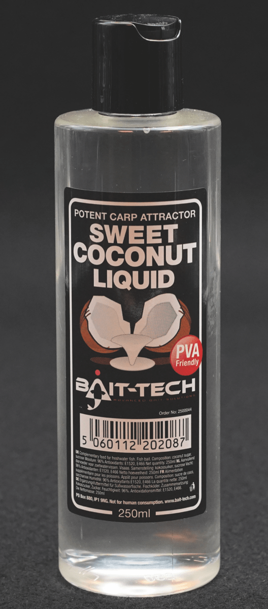 bait-tech liquids 250ml sweet coconut