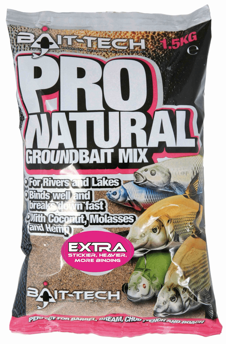 bait-tech pro natural groundbait mix extra