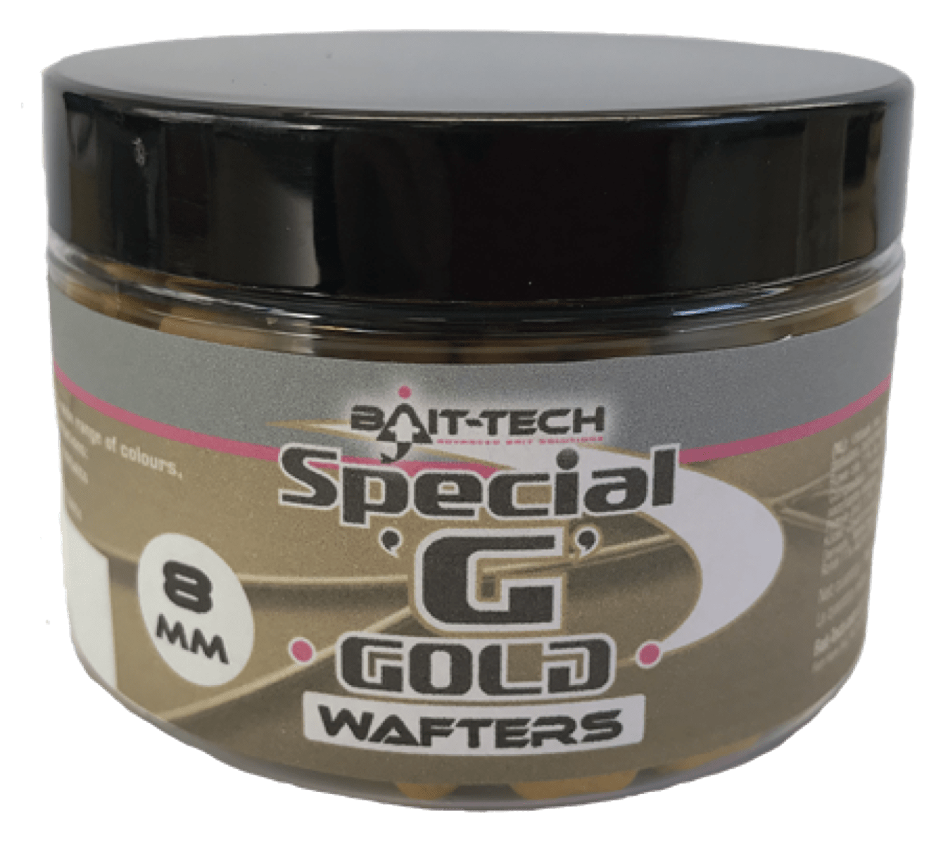 Bait-Tech special G dumbell wafters 8mm gold