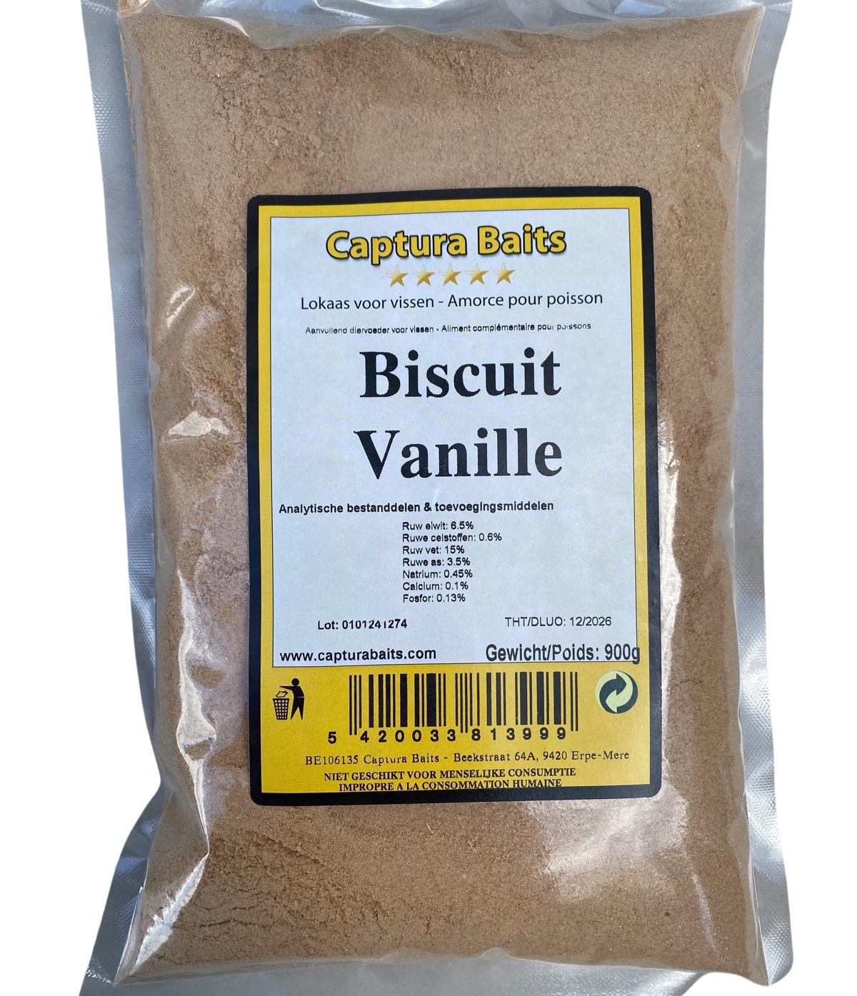 Captura Baits Biscuit Vanille 900g