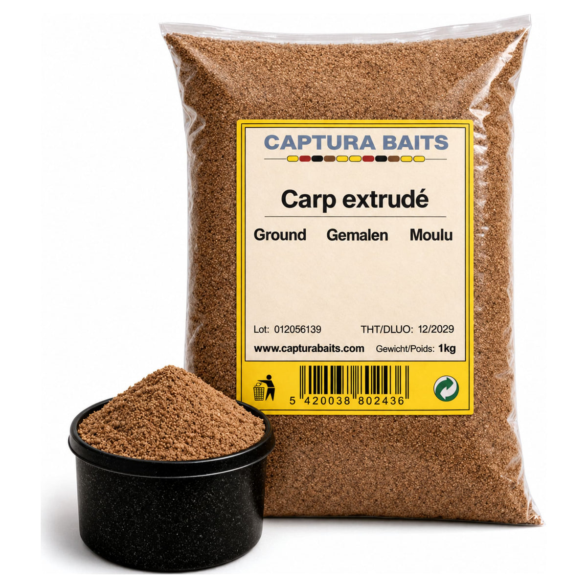 Captura Baits Ground Carpe Extrudee gemalen pellets