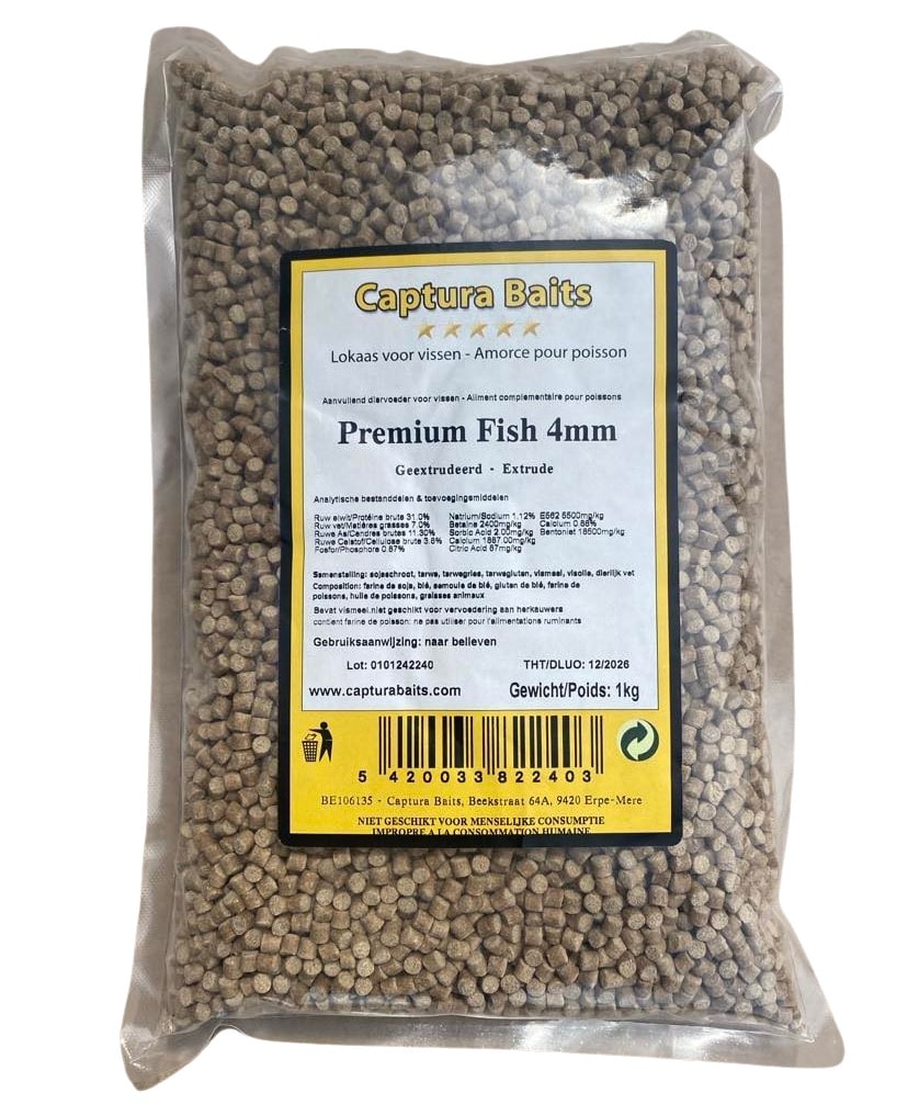 captura baits premium fish 4mm