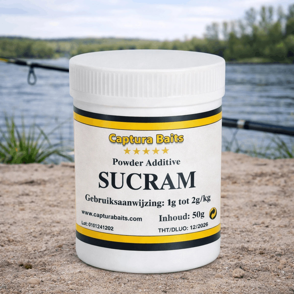Captura Baits Sucram 50g aan de waterkant