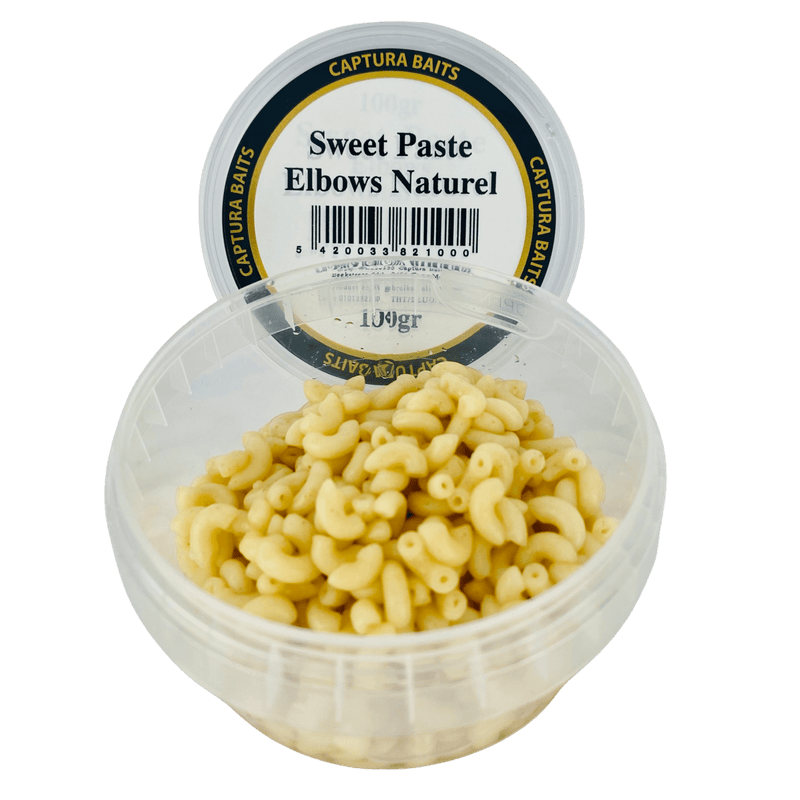 captura baits sweet paste elbows macaroni pasta naturel wit