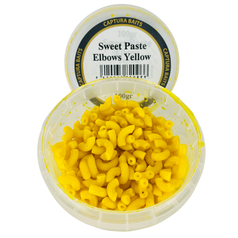 captura baits sweet paste elbows macaroni pasta yellow geel