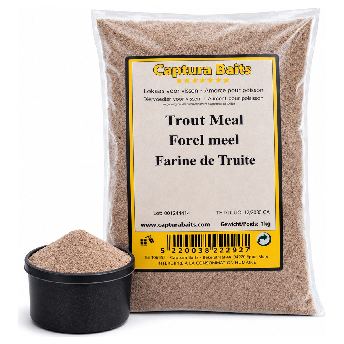 Captura Baits Trout Meal 1 kg – forelmeel