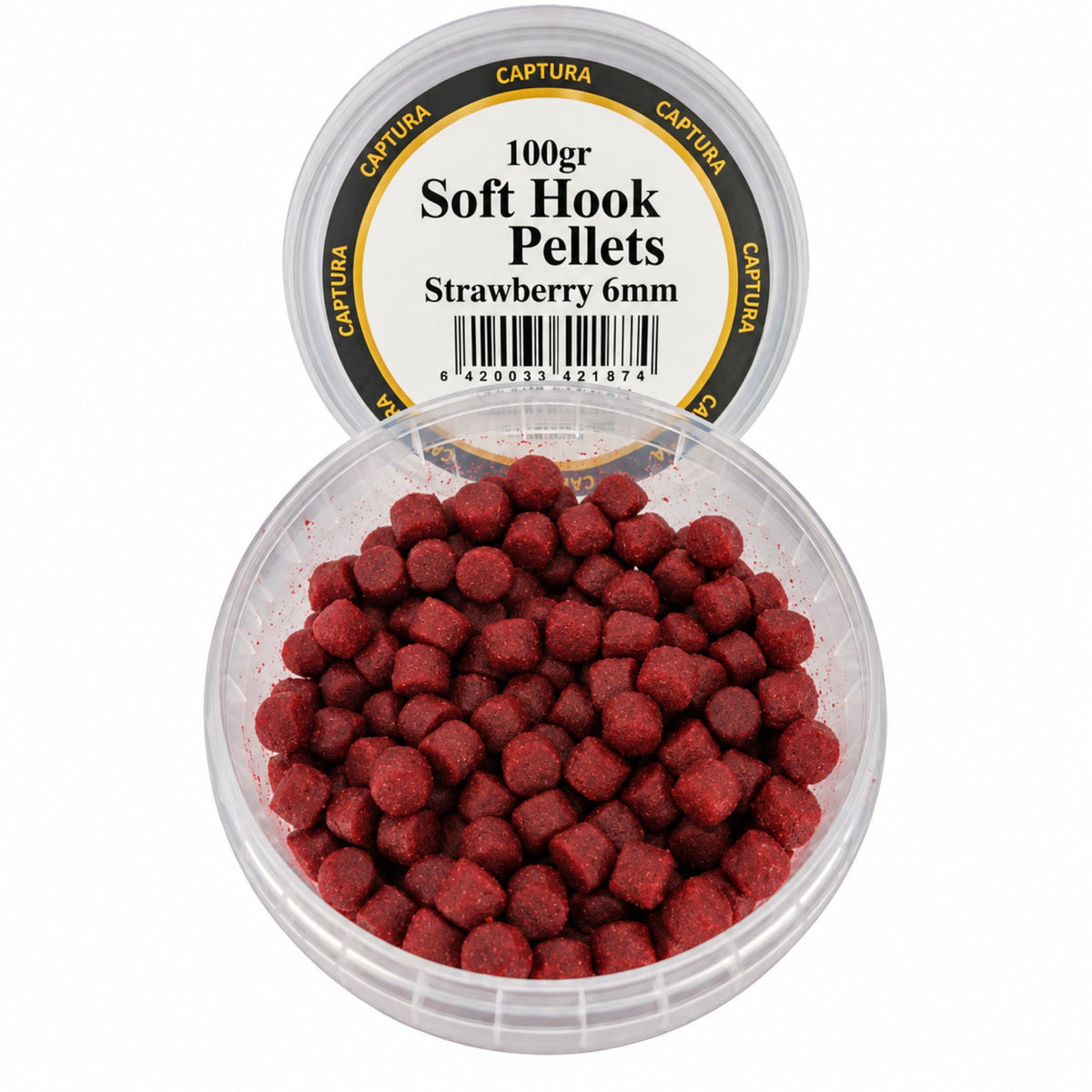 Captura Baits Soft Hook Pellets Strawberry 6mm