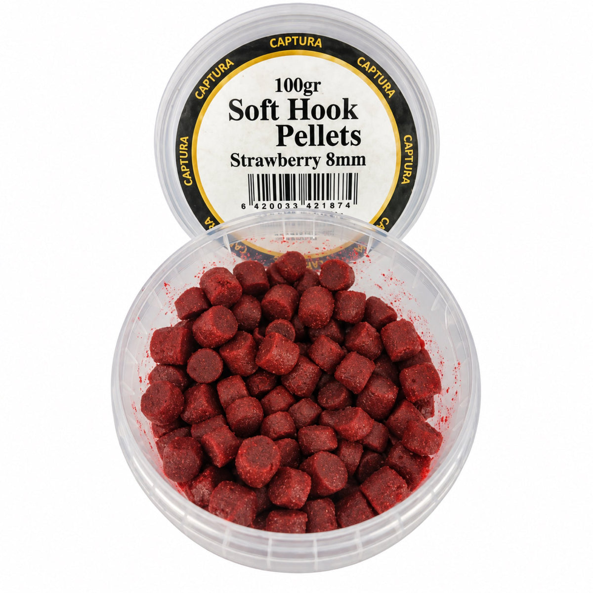 Captura Baits Soft Hook Pellets Strawberry 8mm