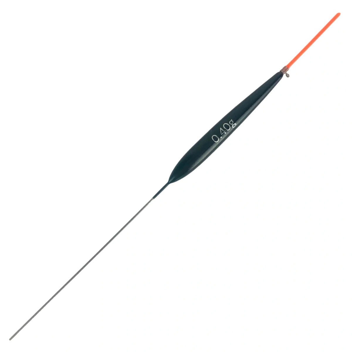 Carpshop24 Carp 5 – zwarte 0,40 g dobber met rode kunststof antenne en inox onderantenne