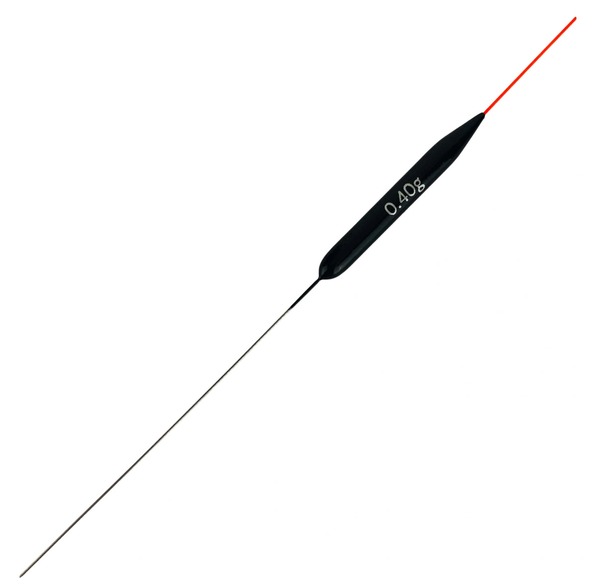Carpshop24 Kanaal 4 – slanke 0,40 g dobber met rode fiber bovenantenne en inox onderantenne