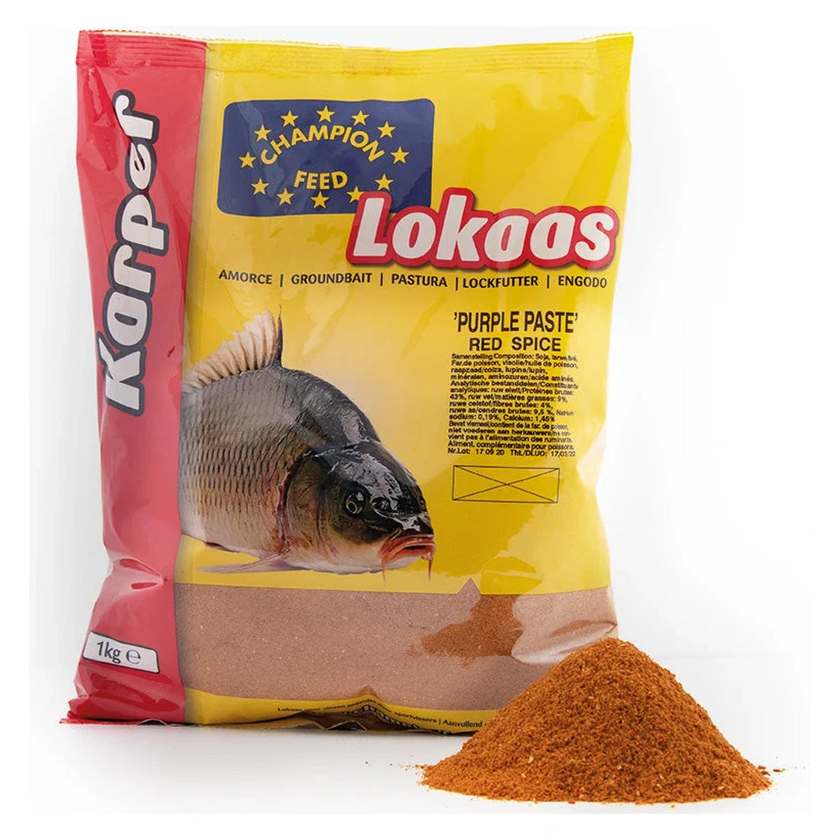 Champion Feed Purple Paste 1kg Red Spice haakdeeg verpakking
