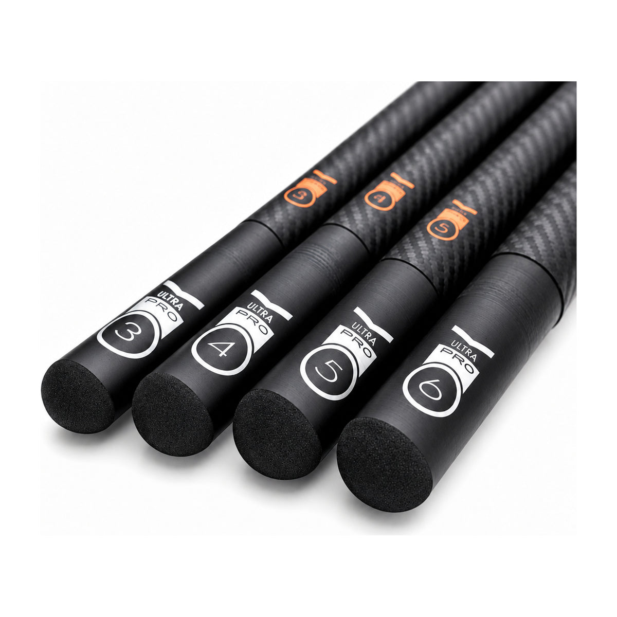 Cresta Identity Ultra Pro Butt Protector – vier diagonale beschermde hengeldelen met markeringen 3, 4, 5 en 6