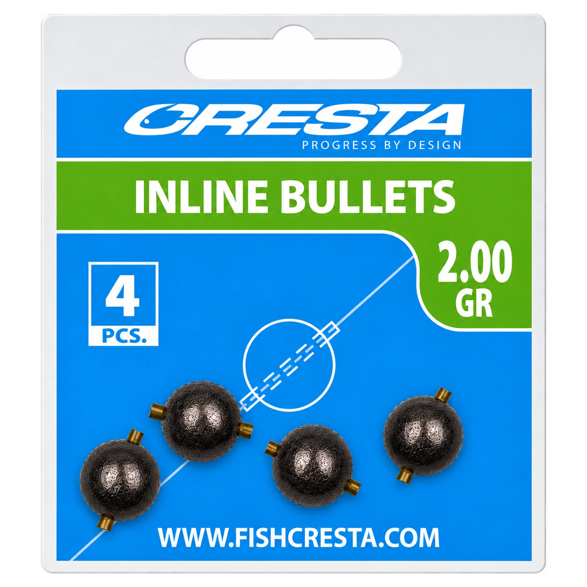 Cresta Inline Bullets 2 gram verpakking met vier stuks