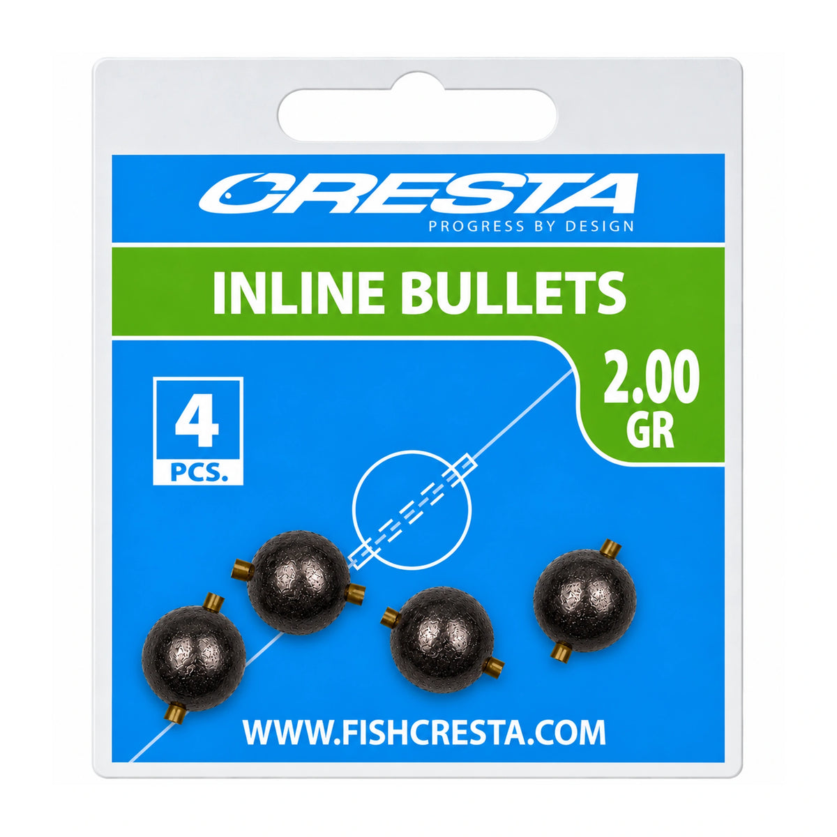 Cresta Inline Bullets 2 gram verpakking met vier stuks