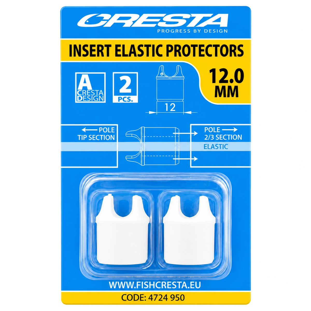 Cresta Insert Elastic Protectors 12 mm - 2 stuks