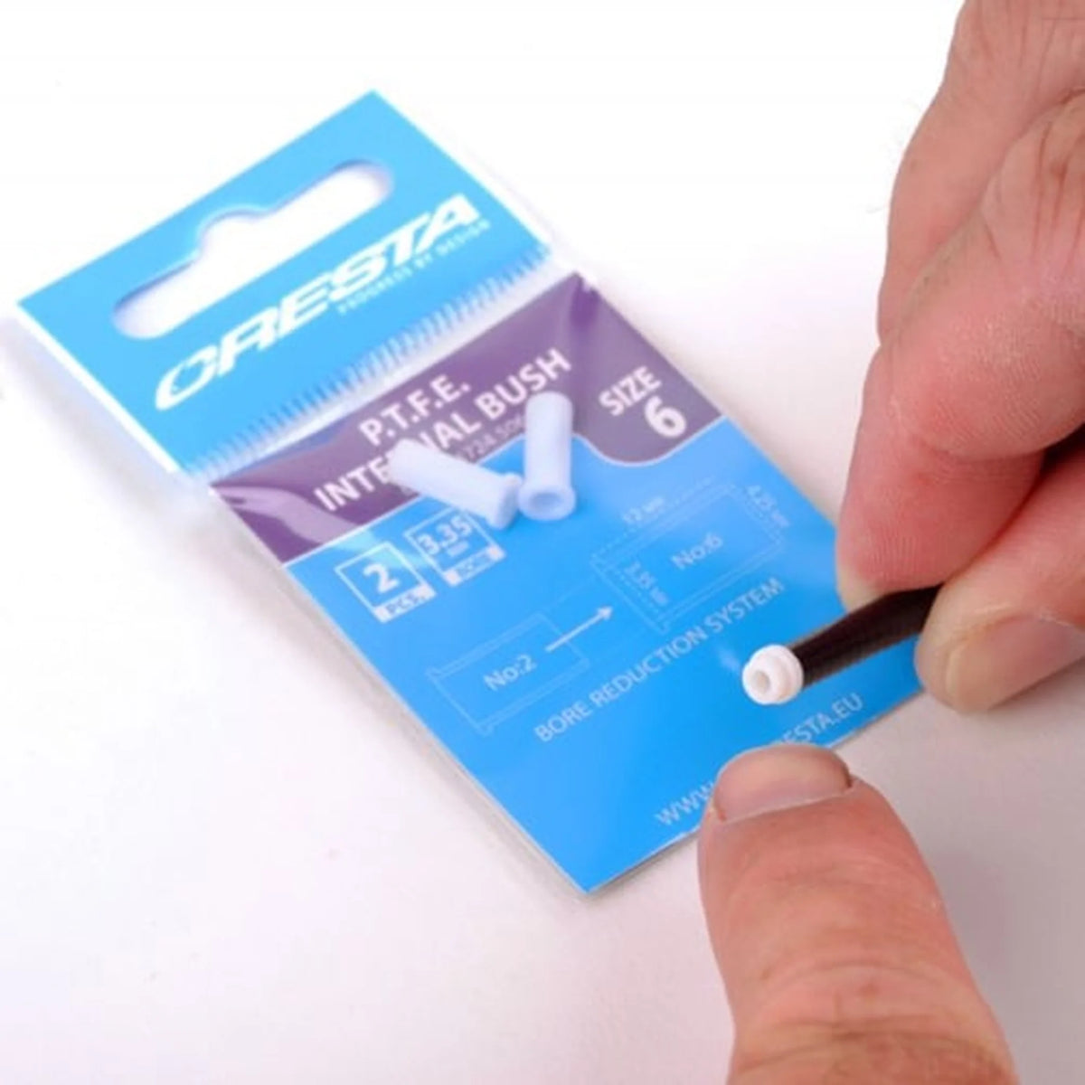 Cresta PTFE Internal Bush interne bus op hengeltop plaatsen