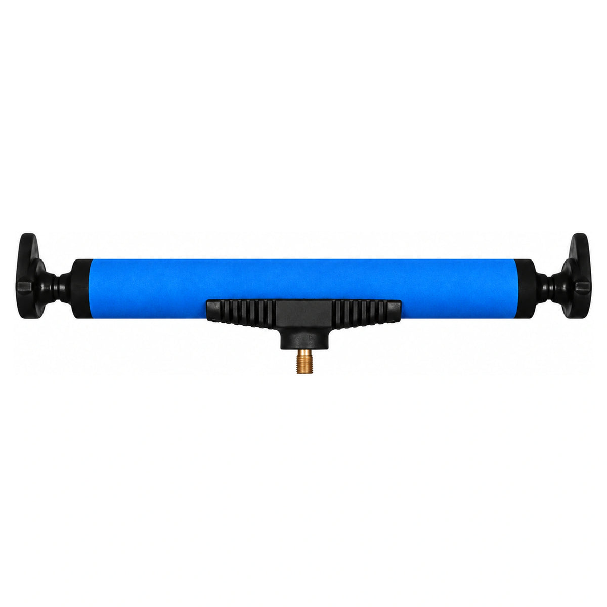 Blauwe Solith Feeder Rest Compact met zwarte eindstukken en messing schroefdraad