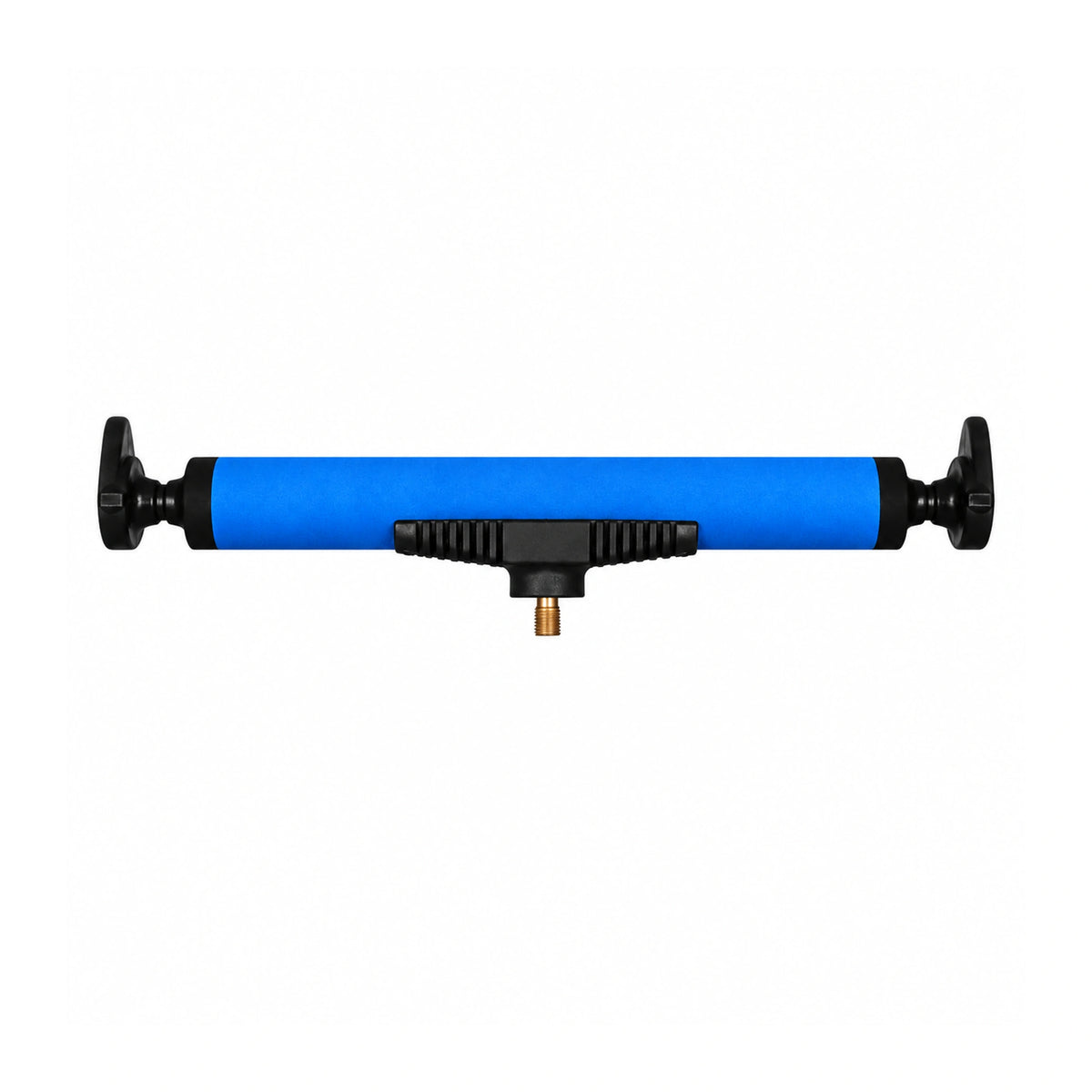 Blauwe Solith Feeder Rest Compact met zwarte eindstukken en messing schroefdraad