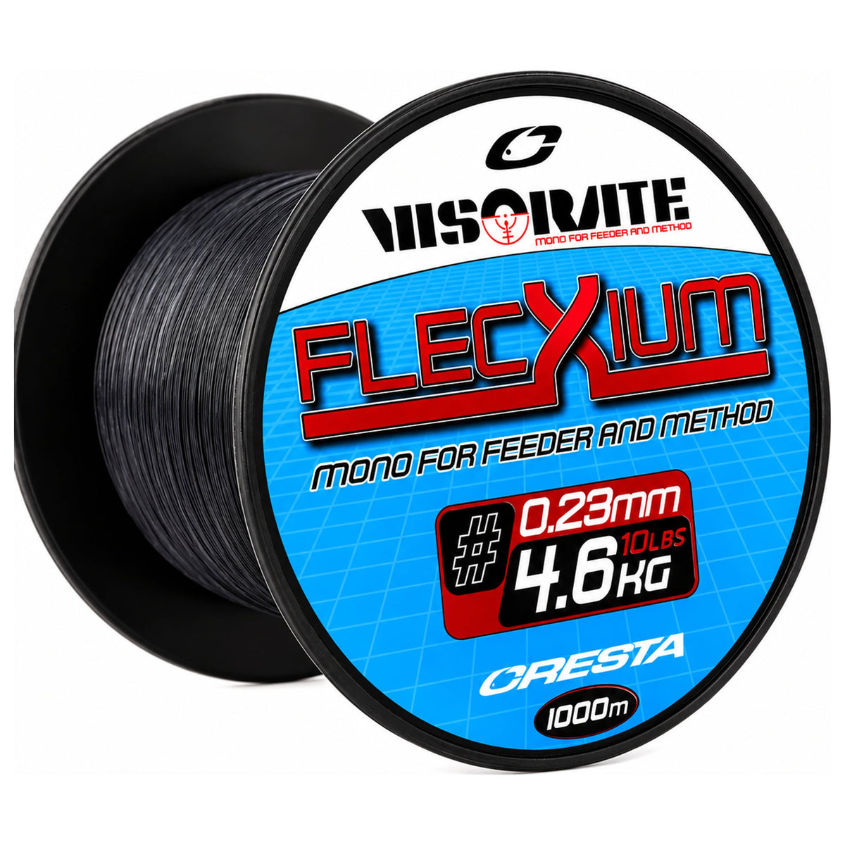 Cresta Visorate Flecxium Mono 0.23 mm – spoel nylon vislijn van 1000 m