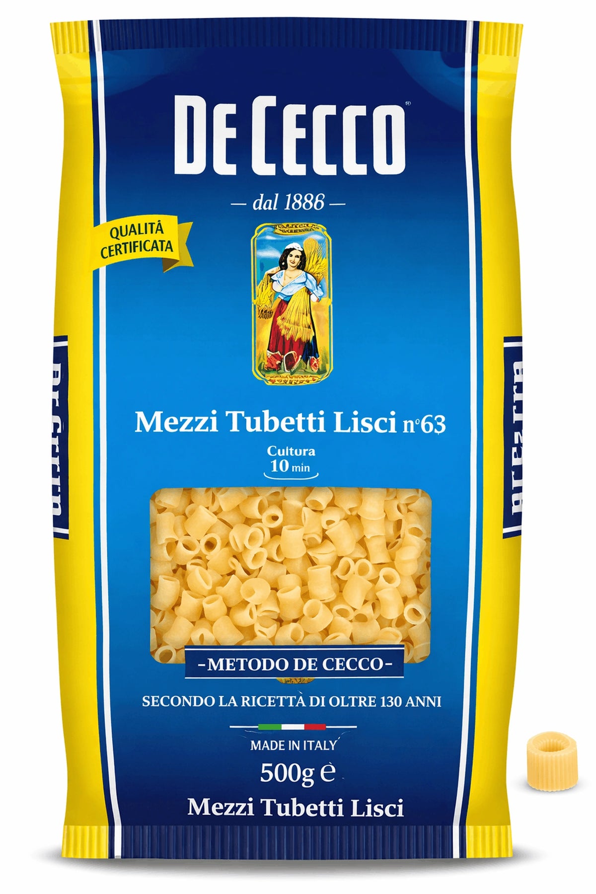 De Cecco pasta macaroni 7 mm nr. 63