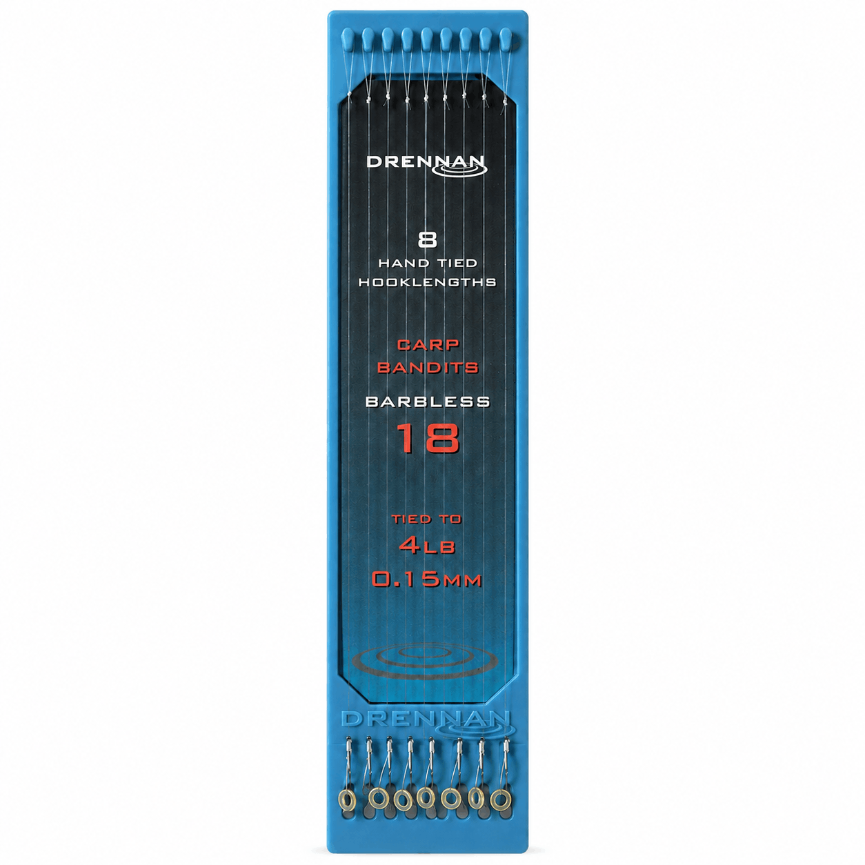 drennan-Carp-Bandits-hooklengths-barbless-onderlijnen-size-18-015mm