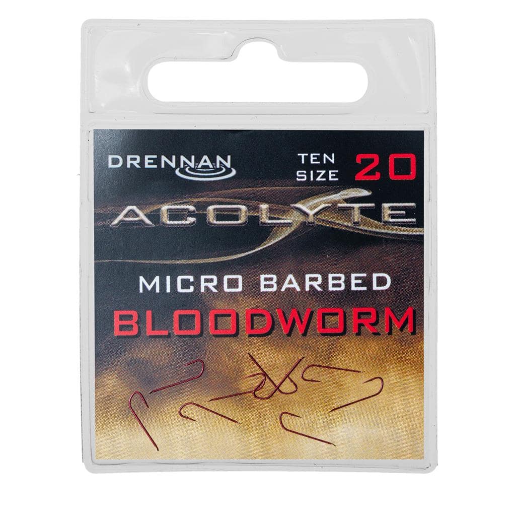 drennan acolyte bloodworm micro barbed haken  20
