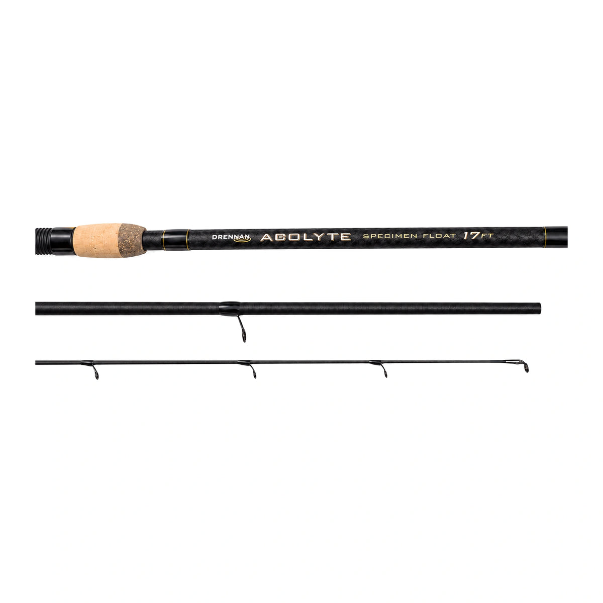 Drennan Acolyte Specimen Float 17 FT – hengeldelen met modelopdruk en kurken handgreep