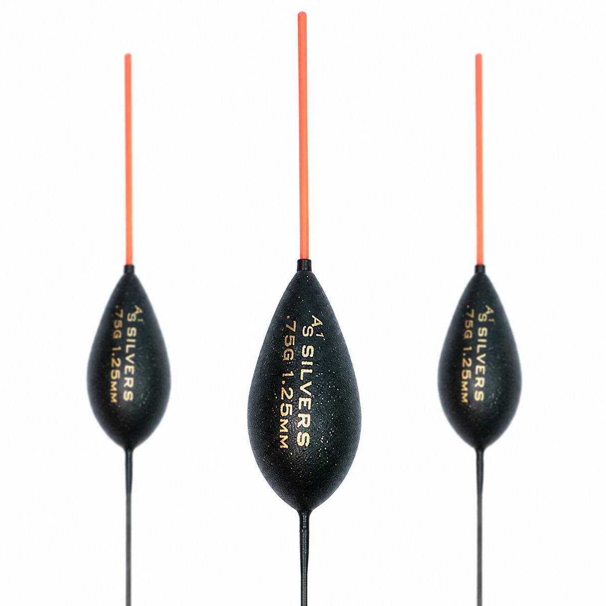 Drennan AS1 Silvers 0.75 g – close-up met gewichtsopdruk en antennedikte 1.25 mm