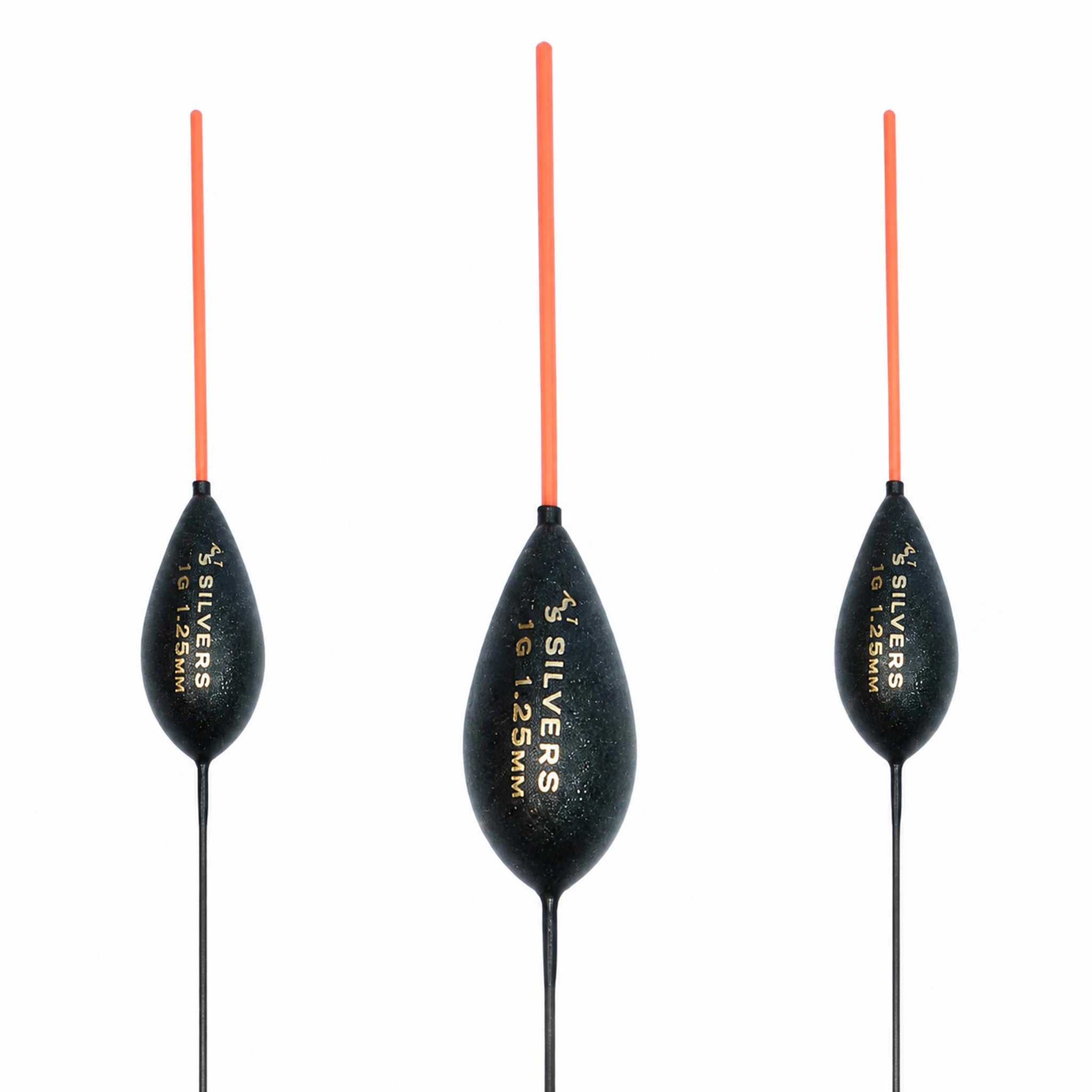 Drennan AS1 Silvers 1.00 g – close-up met gewichtsopdruk en antennedikte 1.25 mm