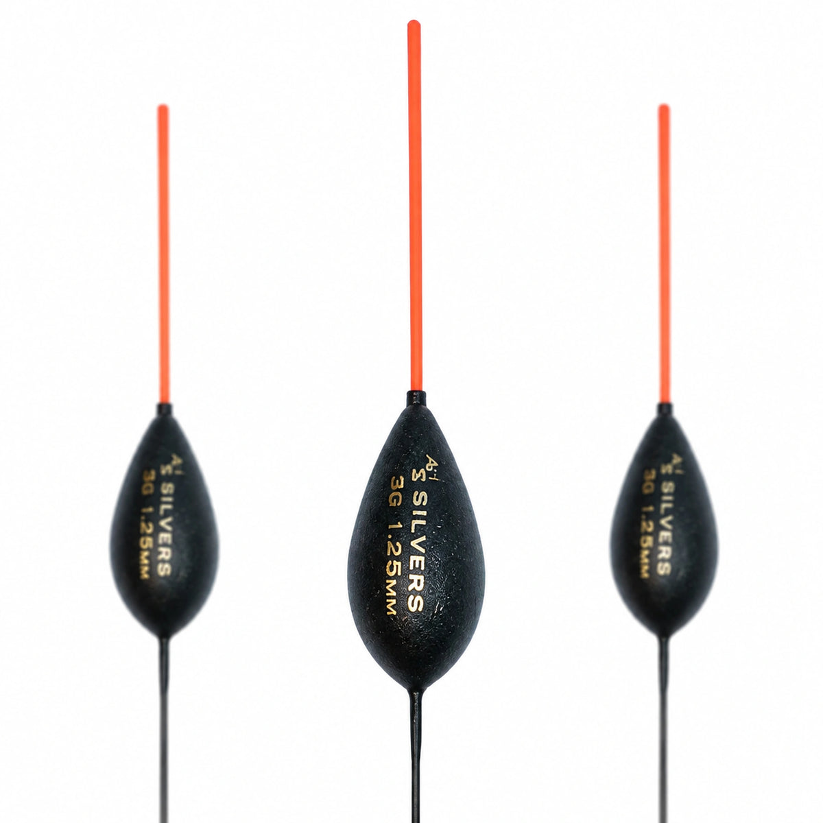 Drennan AS1 Silvers 3.00 g – close-up met gewichtsopdruk en antennedikte 1.25 mm