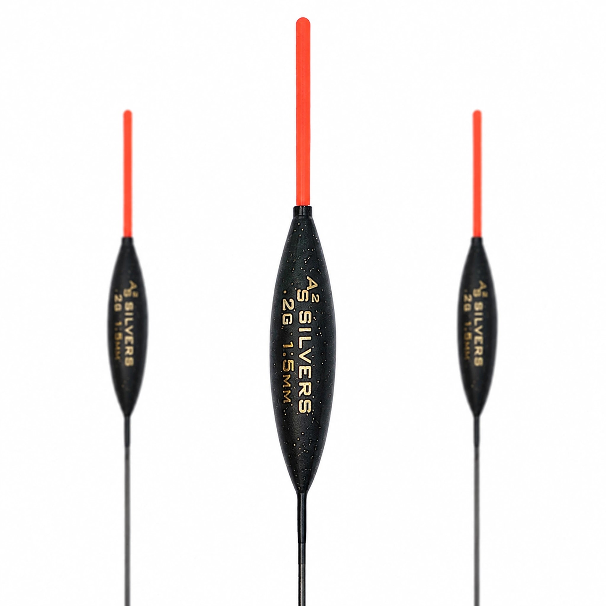 Drennan AS2 Silvers 0.20 g – close-up met gewichtsopdruk en antennedikte 1.5 mm