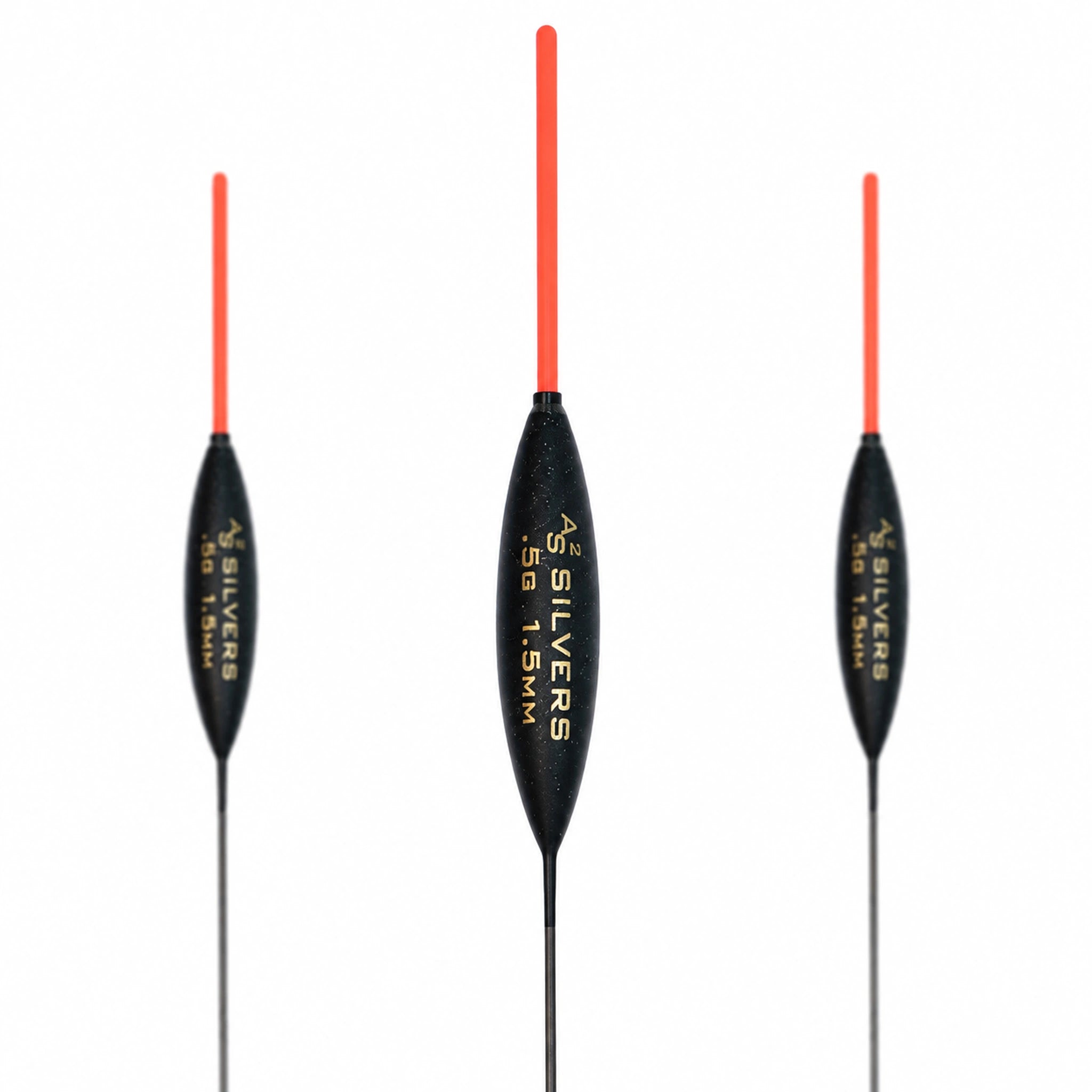 Drennan AS2 Silvers 0.50 g – close-up met gewichtsopdruk en antennedikte 1.5 mm