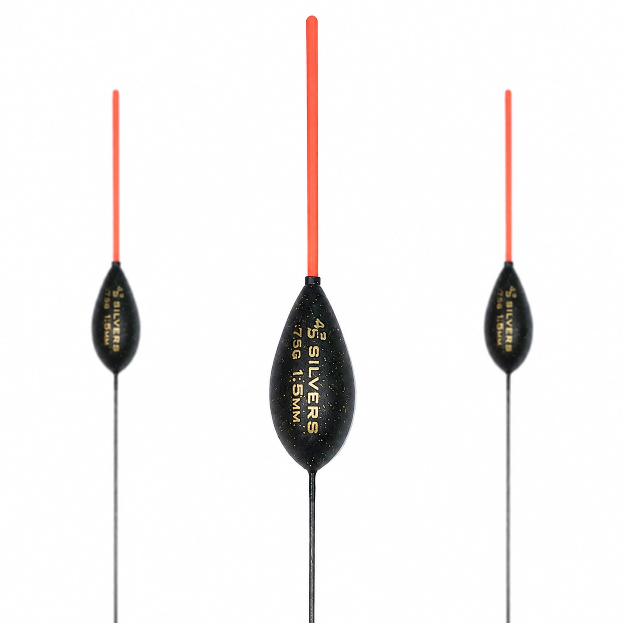 Drennan AS3 Silvers 0.75 g – close-up met gewichtsopdruk en antennedikte 1.5 mm