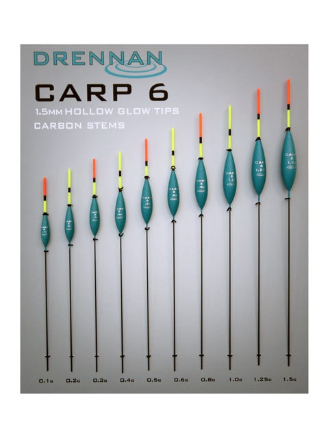 Drennan carp 6 pole floats dobber