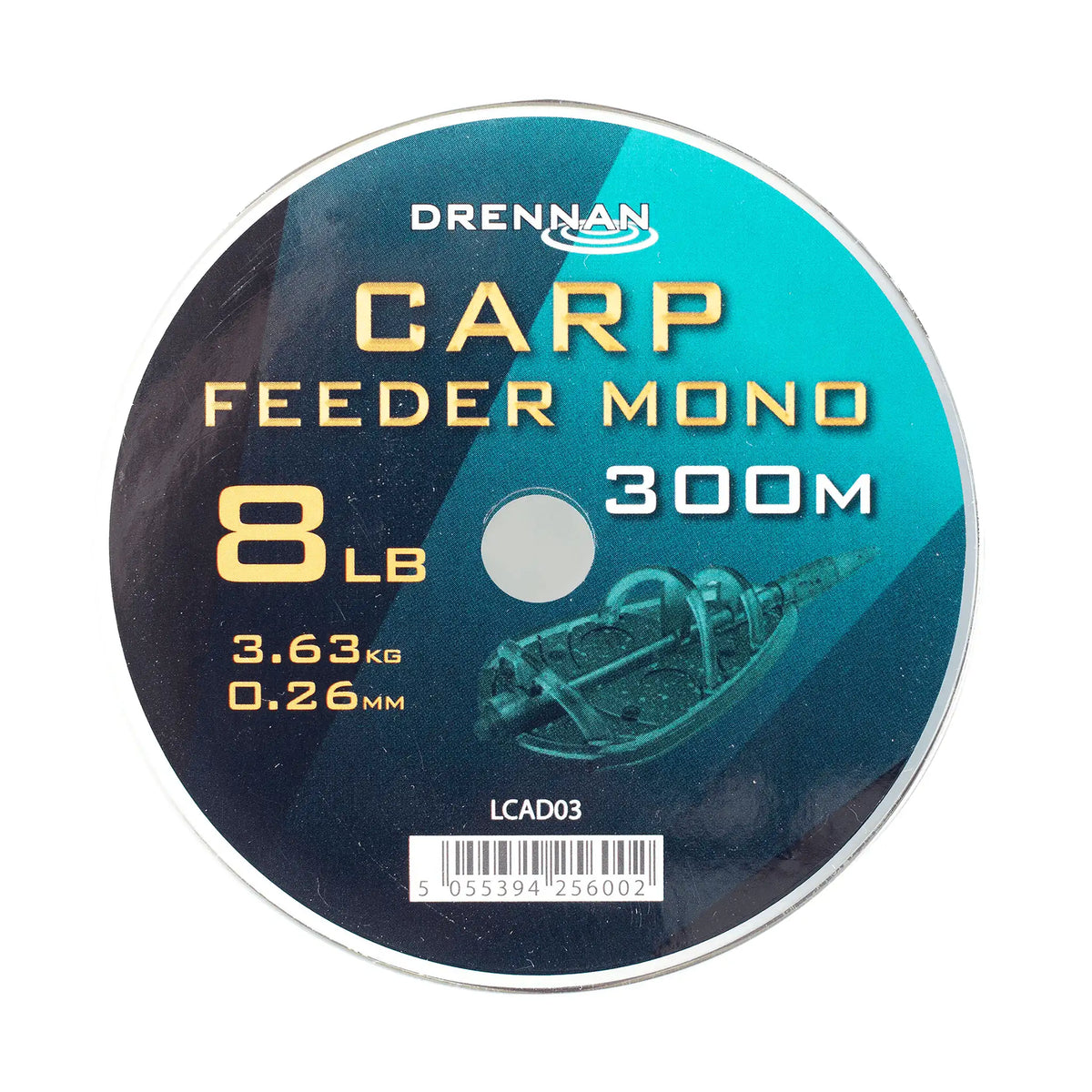 Drennan Carp Feeder Mono 300 m – variantcover van de spoel 0,26 mm, 8 lb en 3,63 kg, LCAD03
