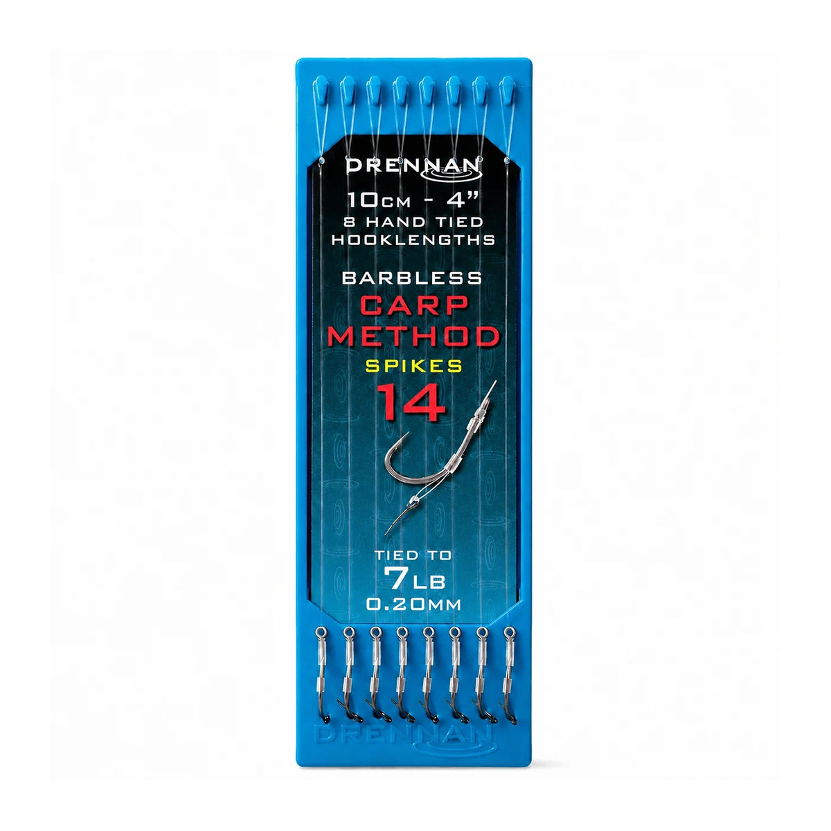 Drennan Carp Method Spikes – onderlijnenplaat maat 14, 7 lb en 0.20 mm