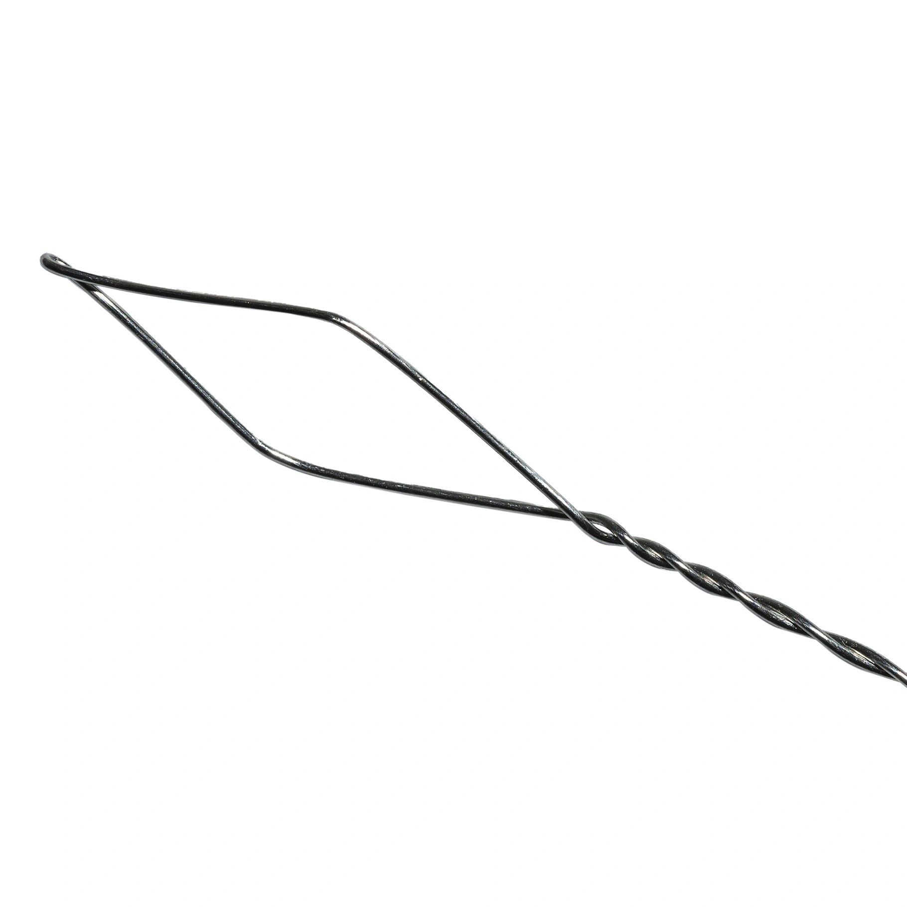 Drennan Diamond Eye Threader – close-up van het ruitvormige oog