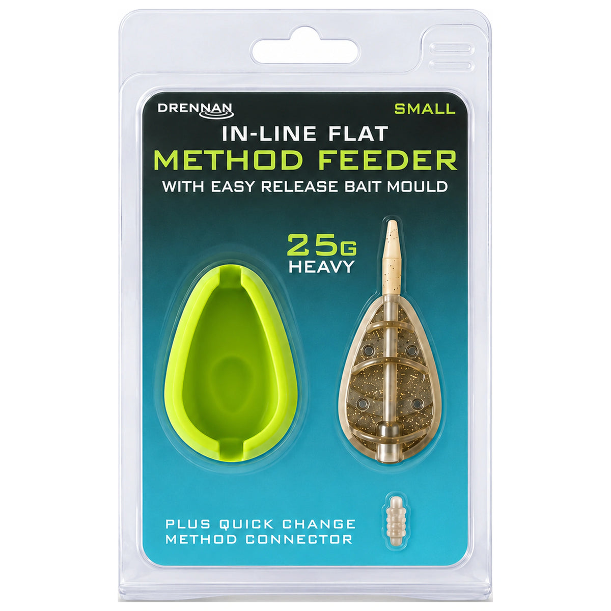 Drennan In-line Flat Method Feeder – Small 25g met mal