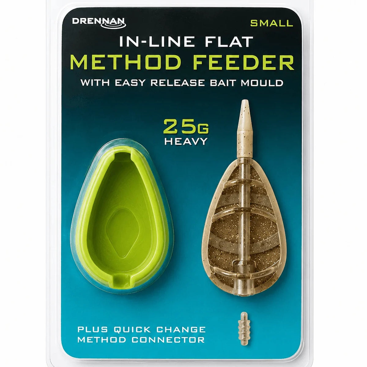 Drennan In-line Flat Method Feeder – Small 25g met mal