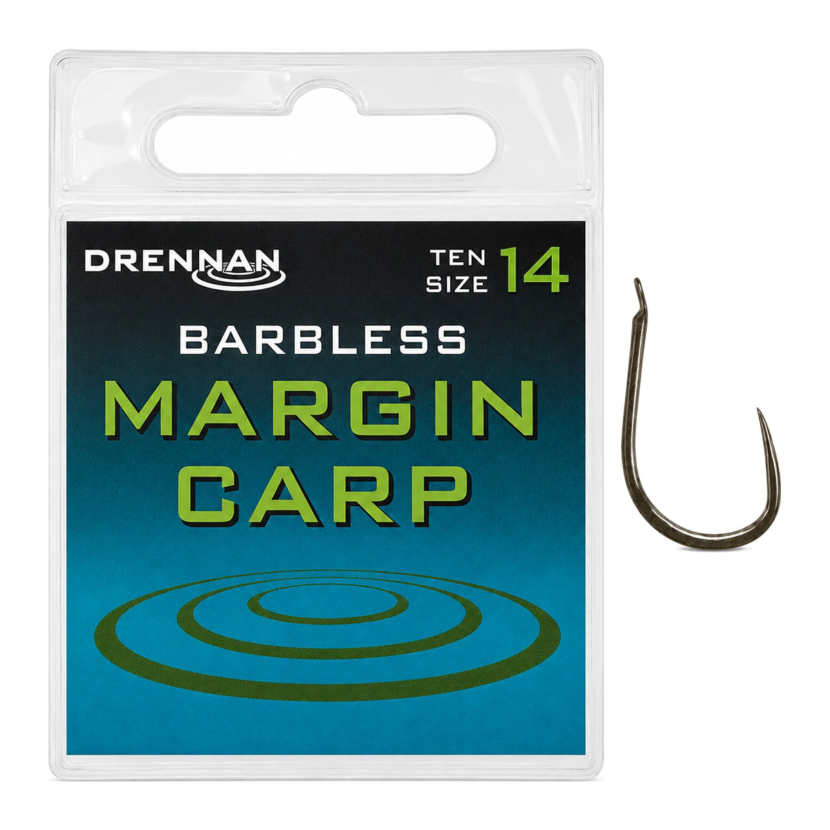 Drennan Margin Carp Barbless haak zonder weerhaak maat 14